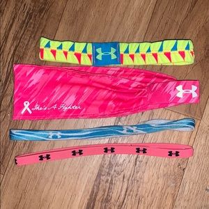 4 pcs under armour headbands